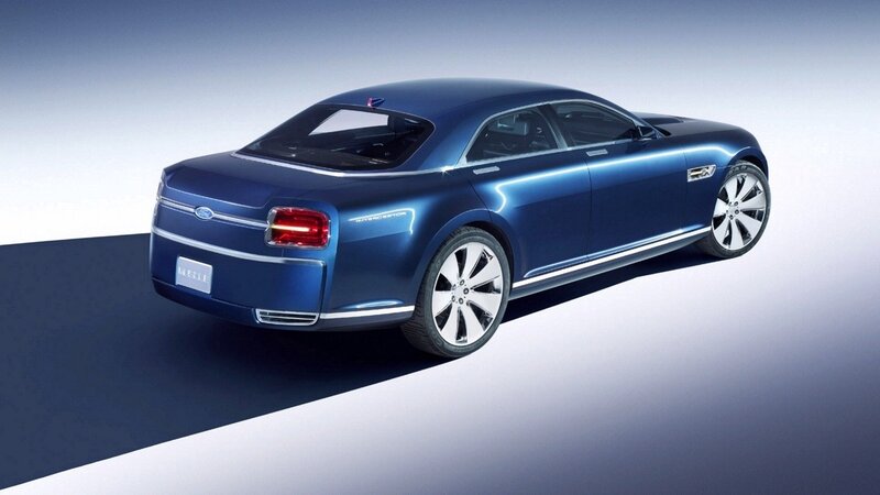 Blue Ford Interceptor concept car