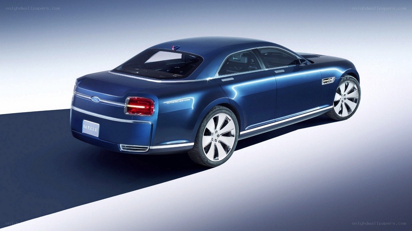 Blue Ford Interceptor concept car