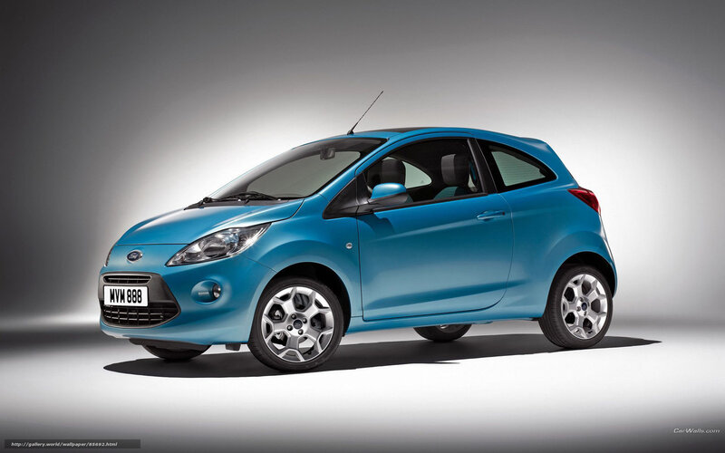 Blue Ford Ka Hatchback — Dramatic