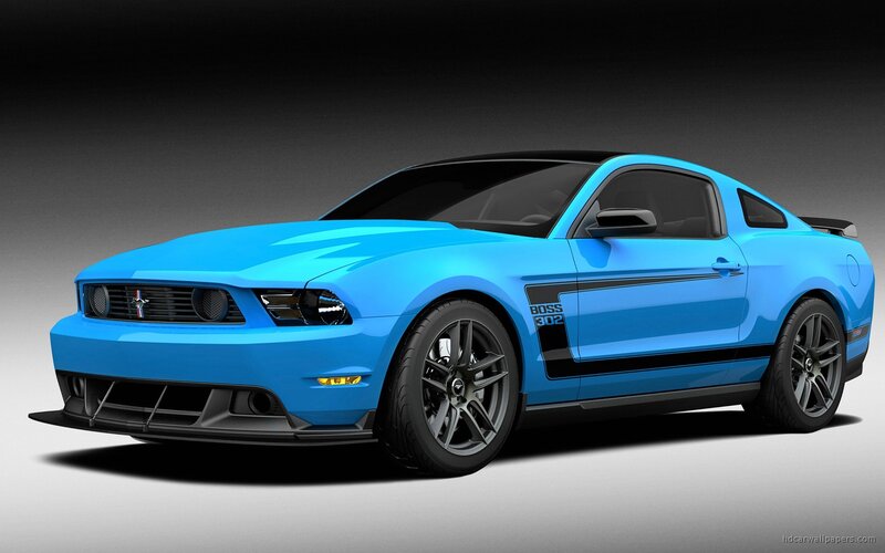 blue ford mustang boss 302
