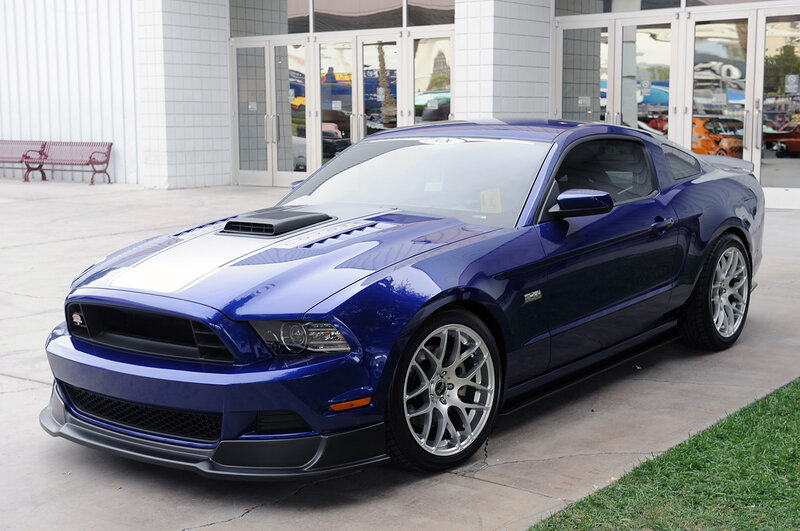Blue Ford Mustang — Calm, Afternoon, Photograph, Car
