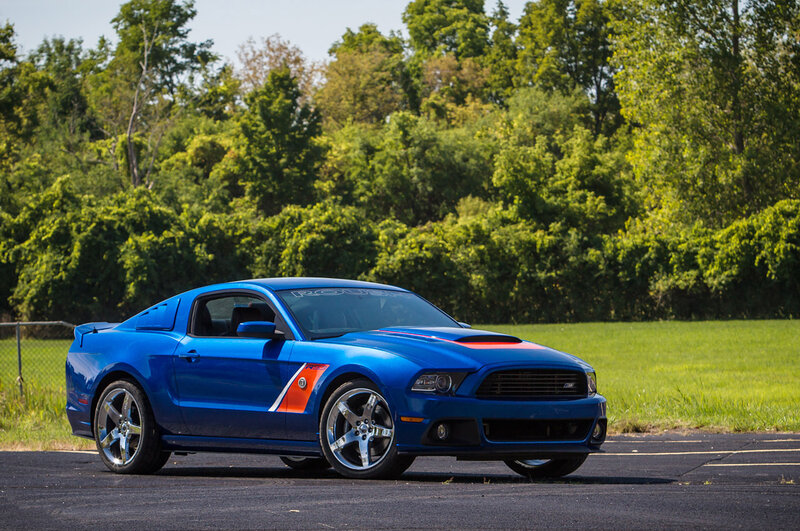 Blue Ford Mustang — Calm, Afternoon, Photograph
