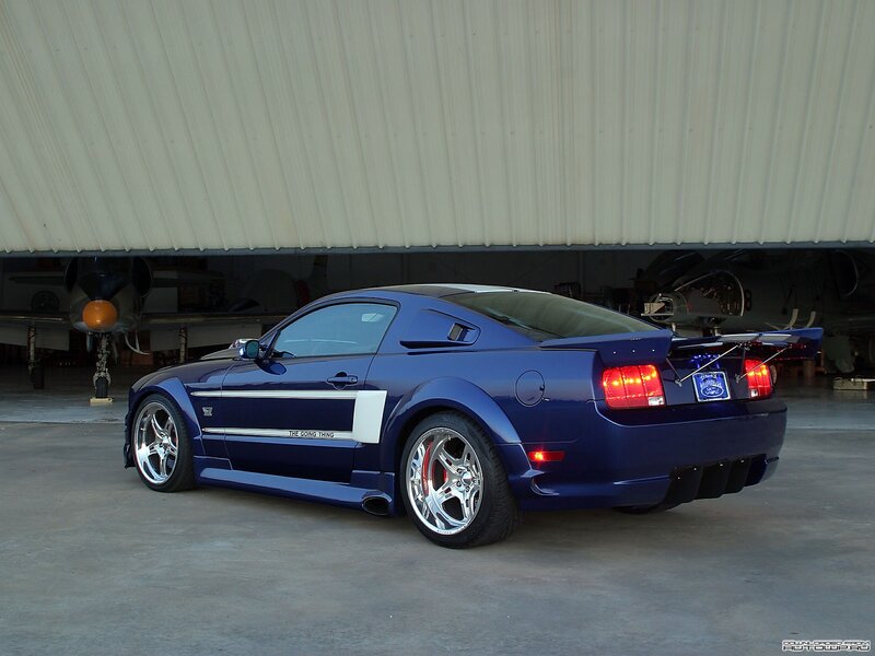 Blue Ford Mustang — Calm, Photograph