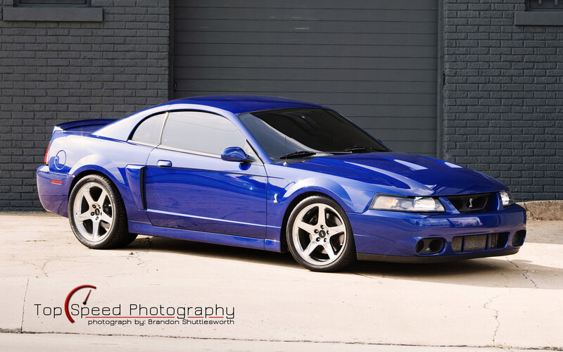 Blue Ford Mustang Cobra