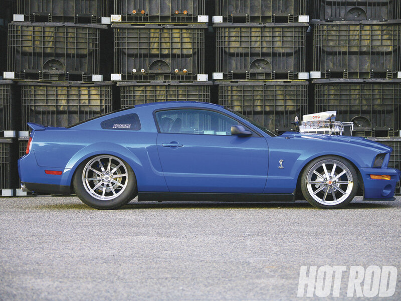 Blue Ford Mustang — Dramatic, Afternoon