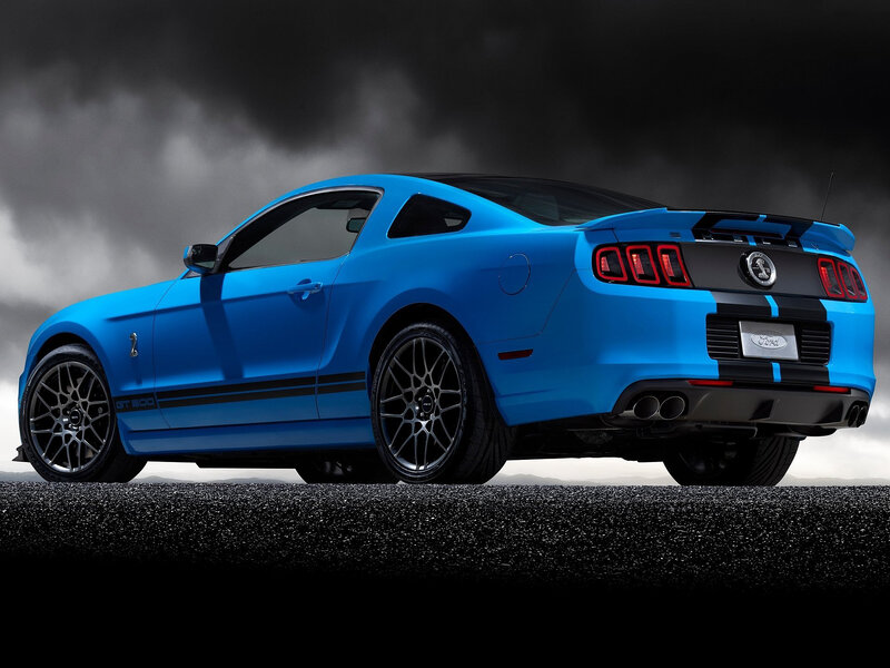 Blue Ford Mustang — Dramatic, Photograph, Car, Tires