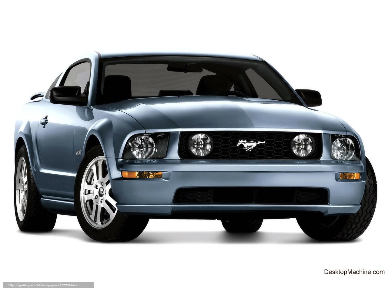 Blue Ford Mustang GT