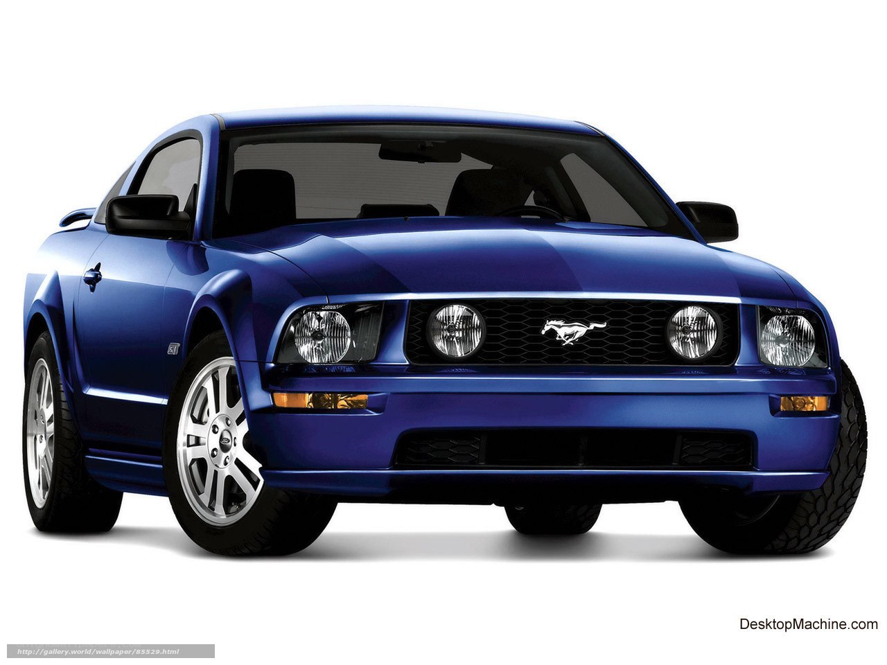 Blue Ford Mustang GT