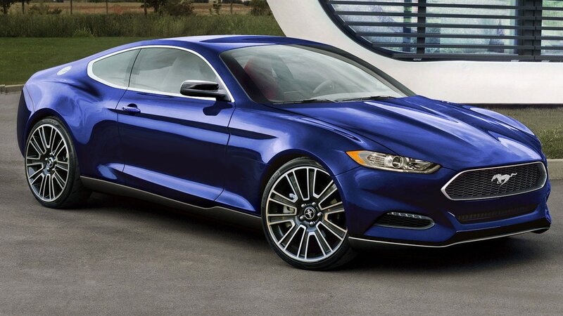 Blue Ford Mustang — Modern