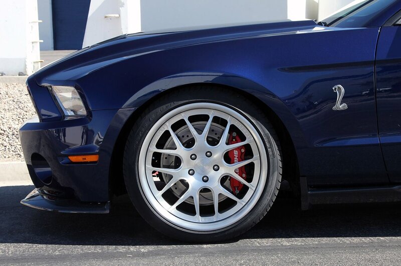 Blue Ford Mustang — Neutral, Afternoon, Photograph, Car Wheel