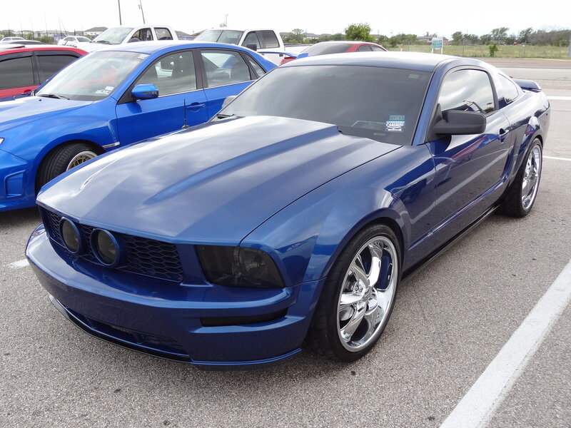 Blue Ford Mustang — Neutral, Afternoon