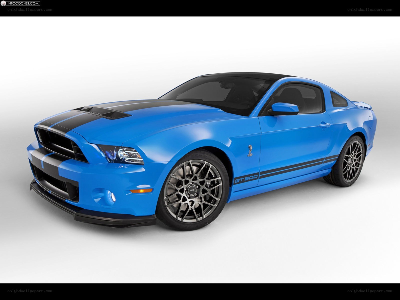 Blue Ford Shelby GT500
