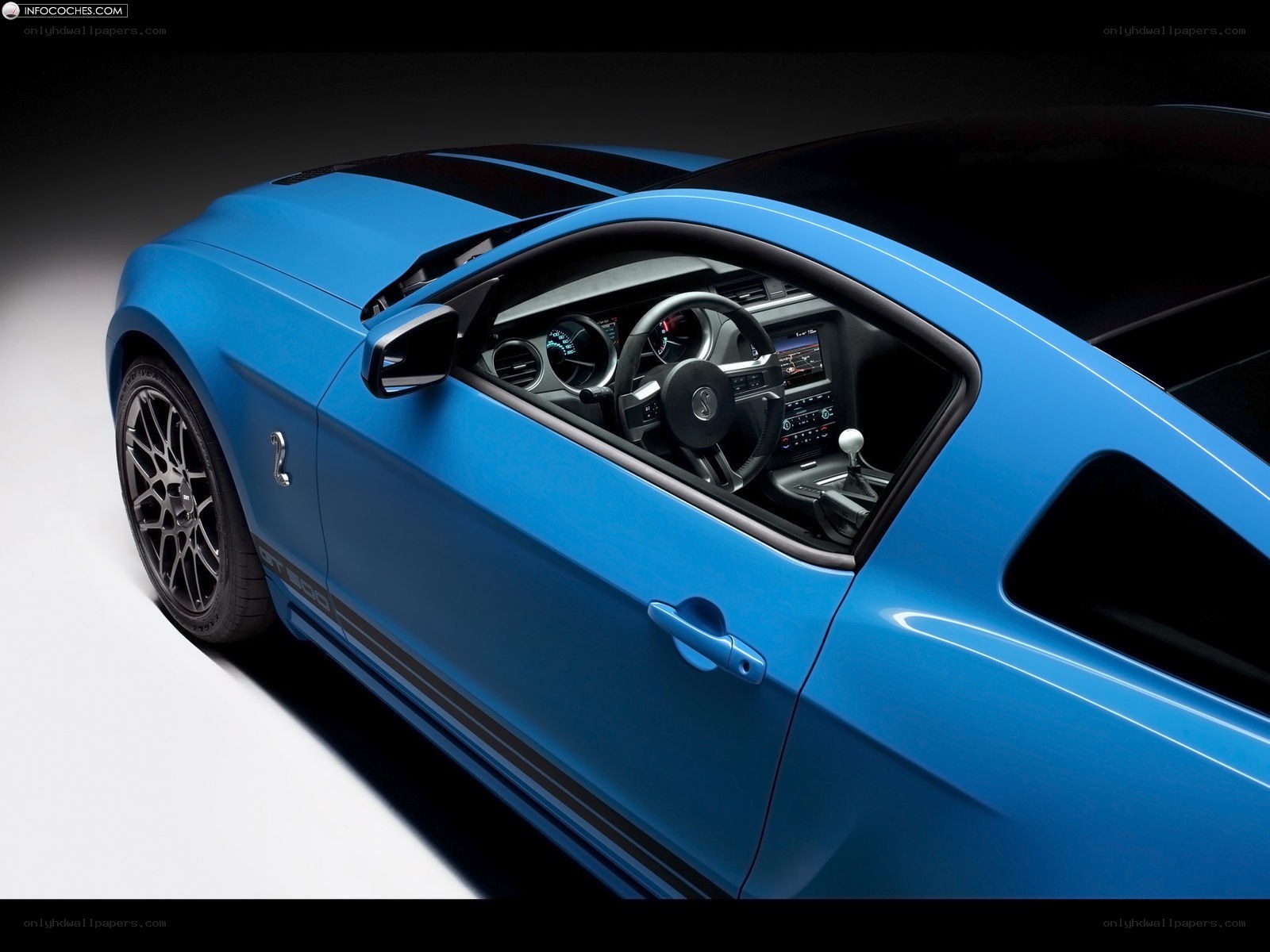 blue ford shelby gt500
