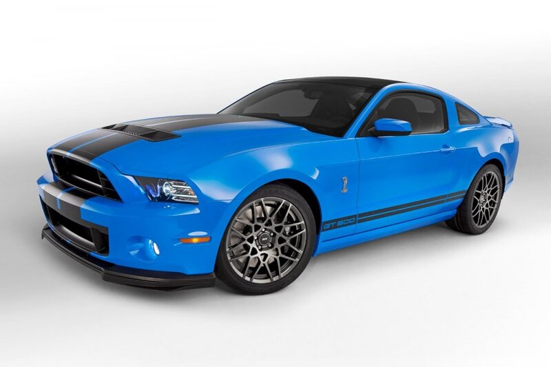 Blue Ford Shelby Gt500 — Neutral