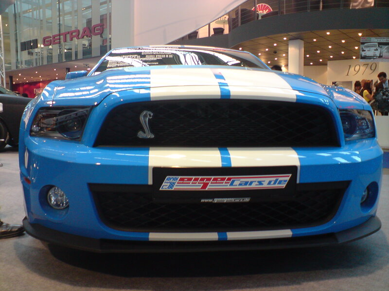 blue ford shelby mustang
