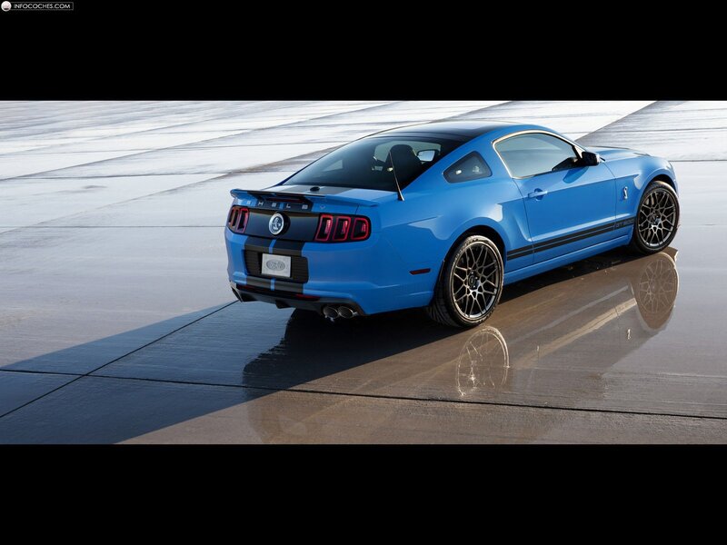 blue ford shelby mustang