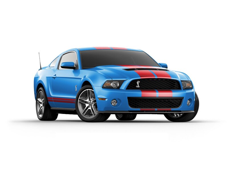 blue ford shelby mustang