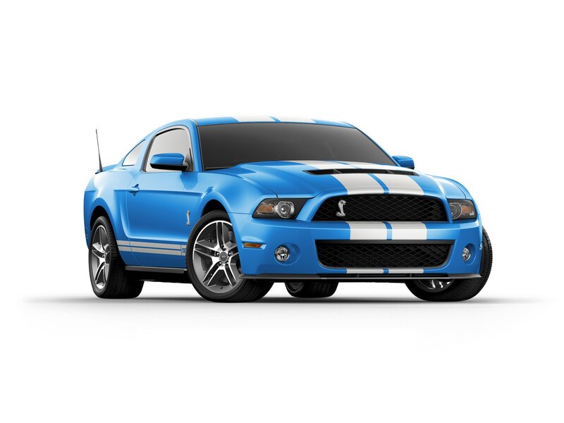 Blue Ford Shelby Mustang
