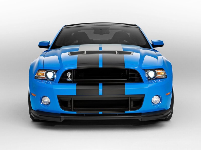 blue ford shelby mustang
