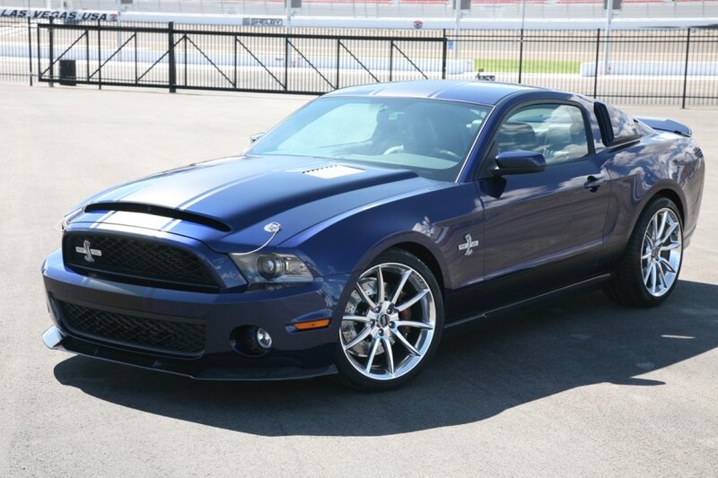 blue ford shelby mustang
