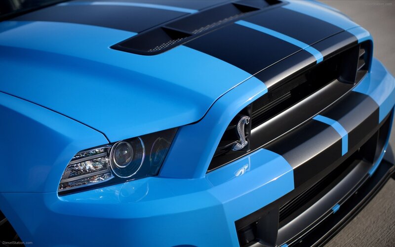 blue ford shelby mustang