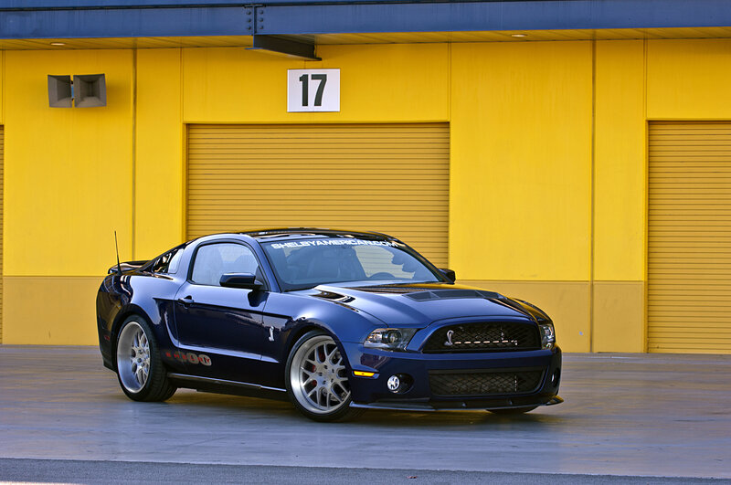 Blue Ford Shelby Mustang — Dramatic, Afternoon