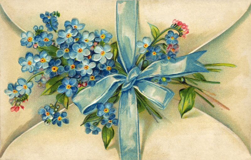 Blue Forget-me-nots Bouquet