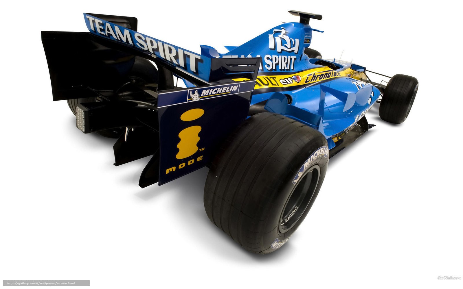 blue formula 1 race car