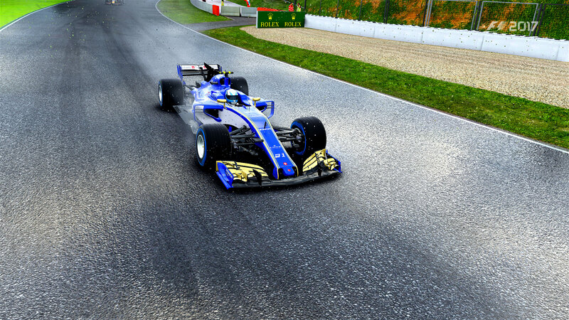 Blue Formula One Car — Dynamic, 3d Render