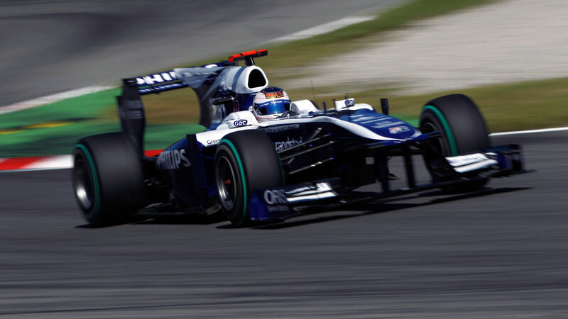 Blue Formula One Car — Dynamic, Afternoon, Photograph, Driver, Racetrack