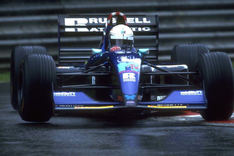 Blue Formula One Car — Dynamic, Photograph