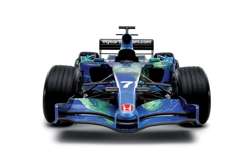 Blue Formula One Car — Neutral