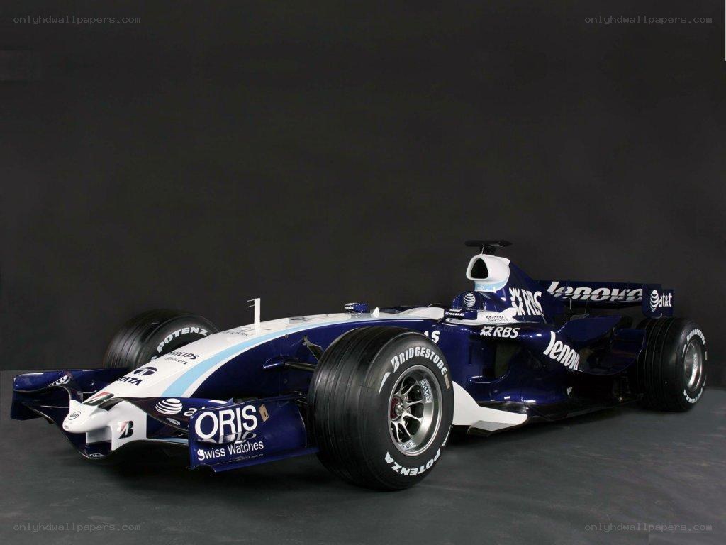 blue formula one race car