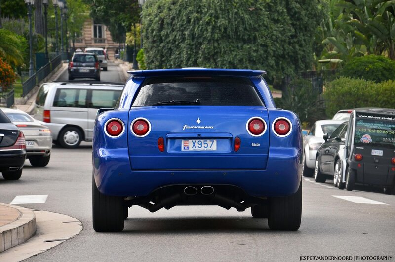 Blue Fornasari RR600 on city street