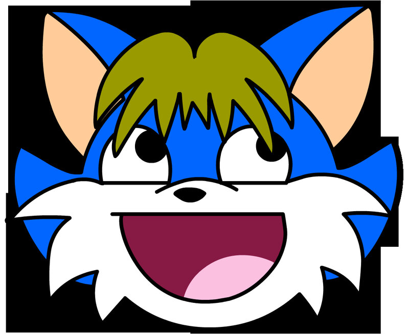 blue fox character face