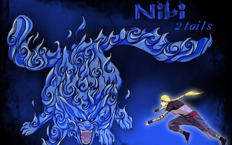 Blue Fox-like Creature — Dramatic, Night