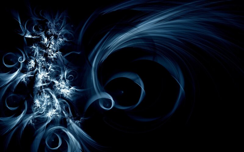 blue fractal abstract art