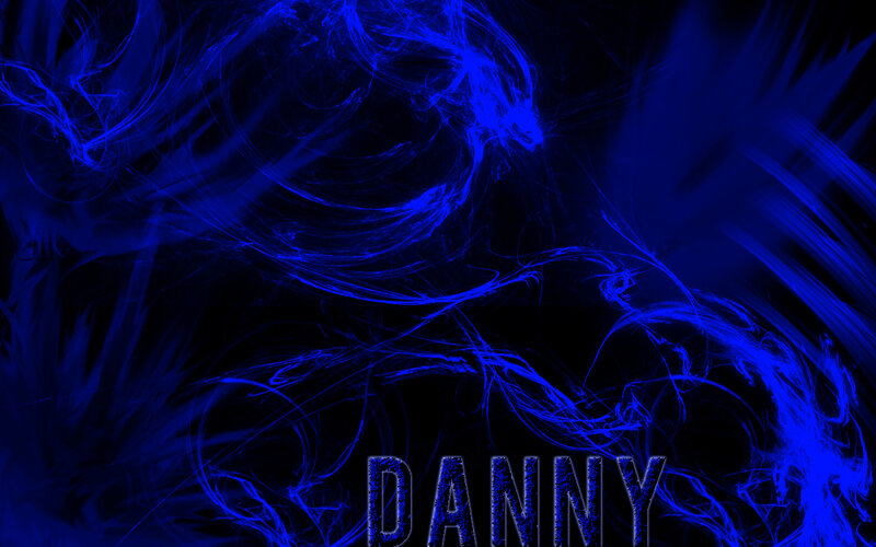 blue fractal abstract background