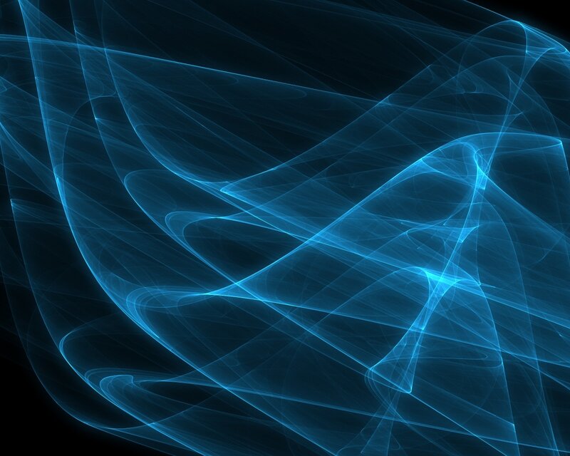 blue fractal abstract design