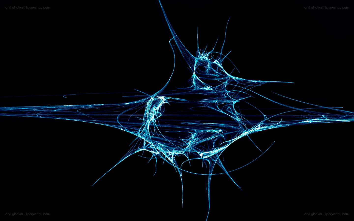 blue fractal abstract design