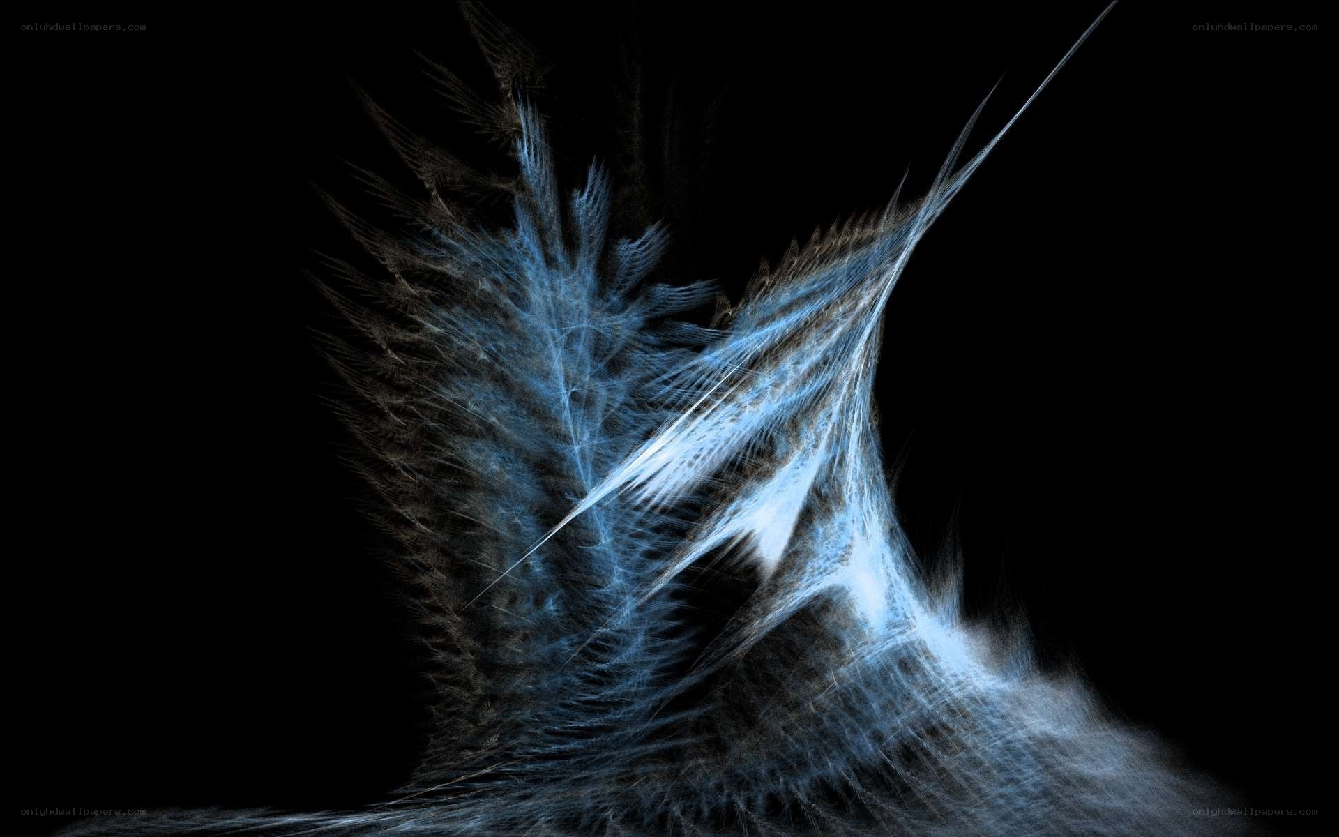 blue fractal abstract design