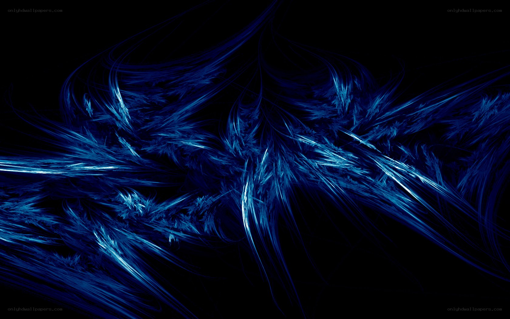 blue fractal abstract design