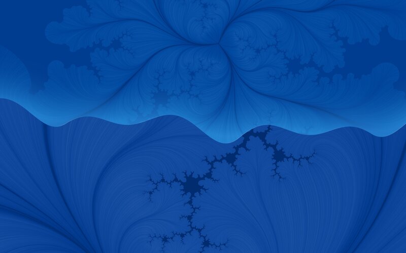 blue fractal abstract design