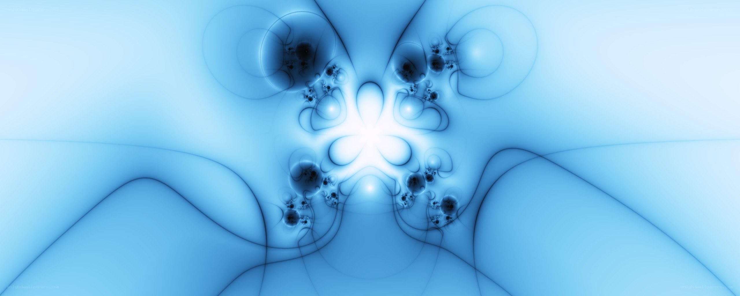 blue fractal abstract pattern