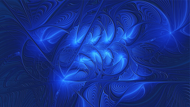 blue fractal abstract pattern