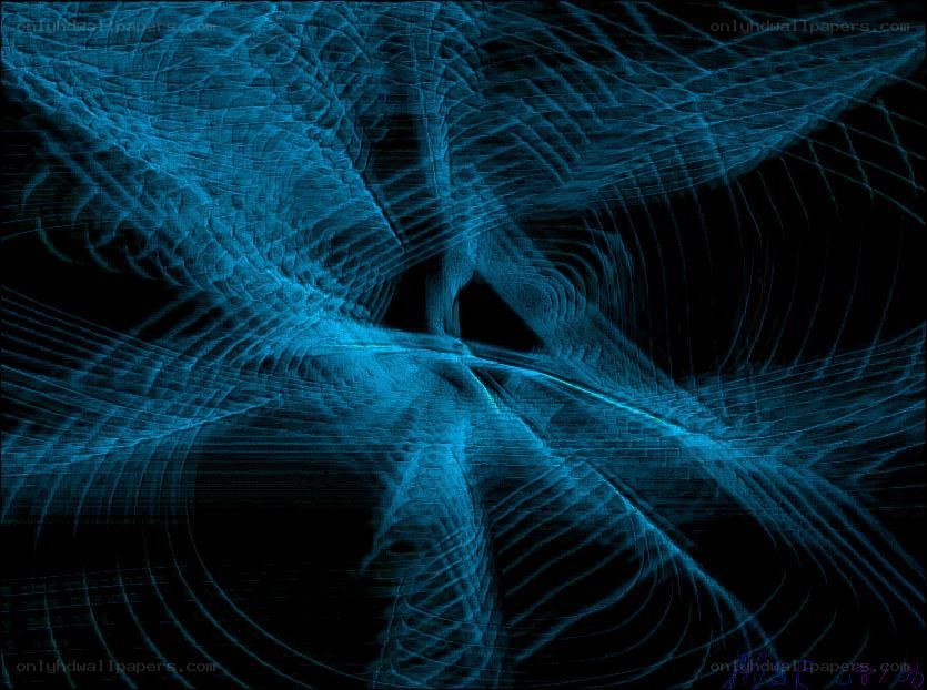 blue fractal abstract pattern
