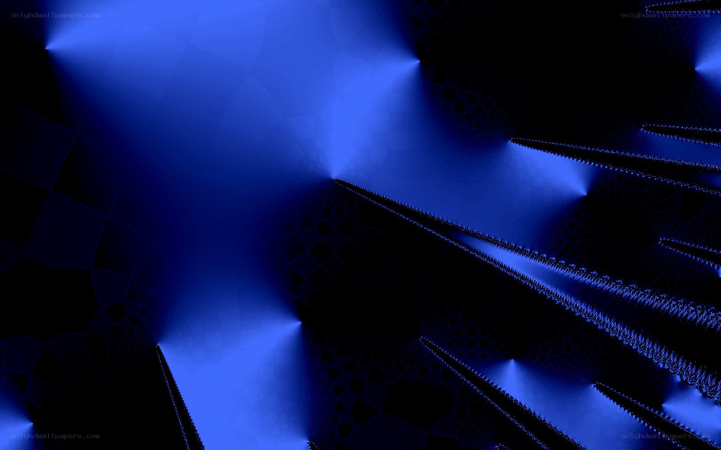 blue fractal abstract pattern