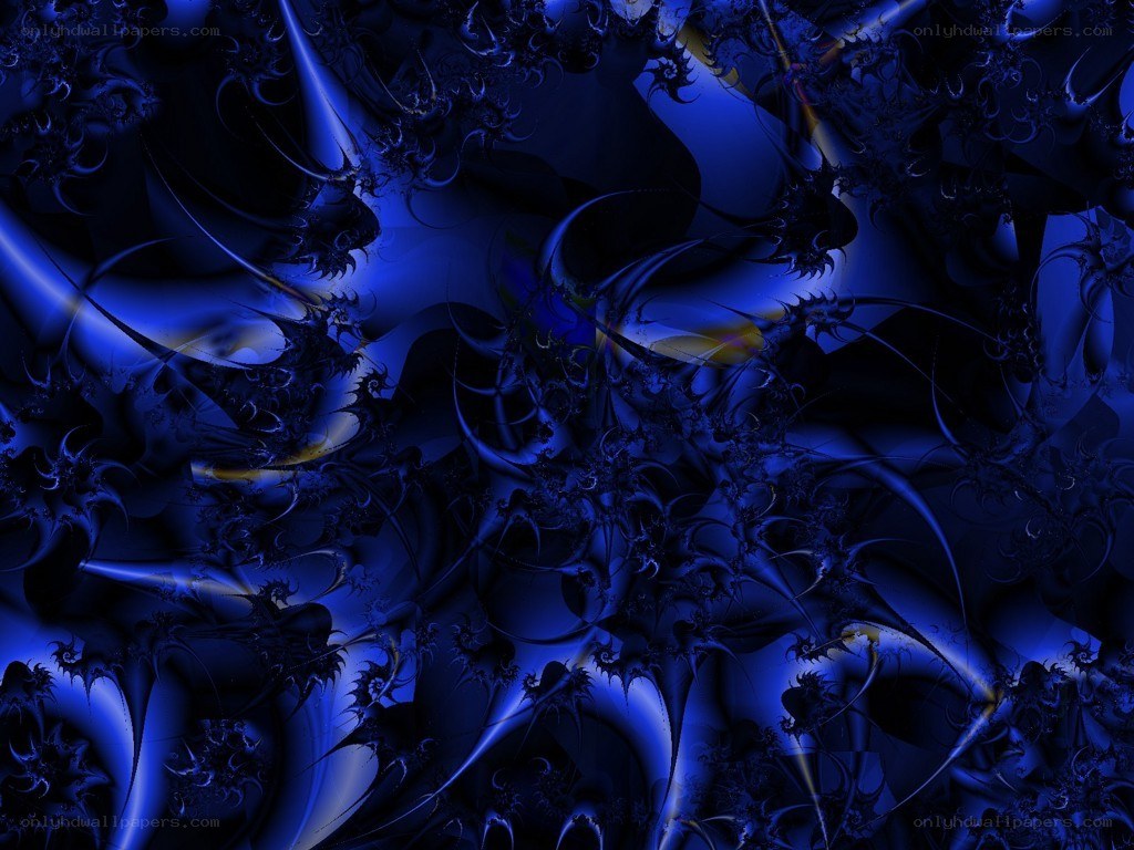 blue fractal abstract pattern