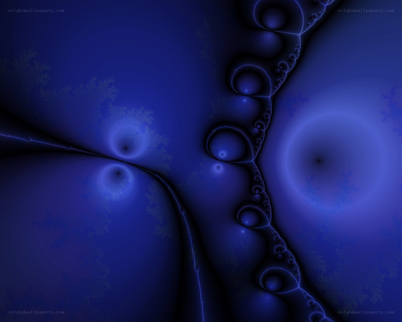 blue fractal abstract pattern