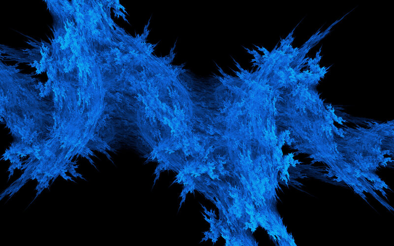 Blue fractal abstract pattern
